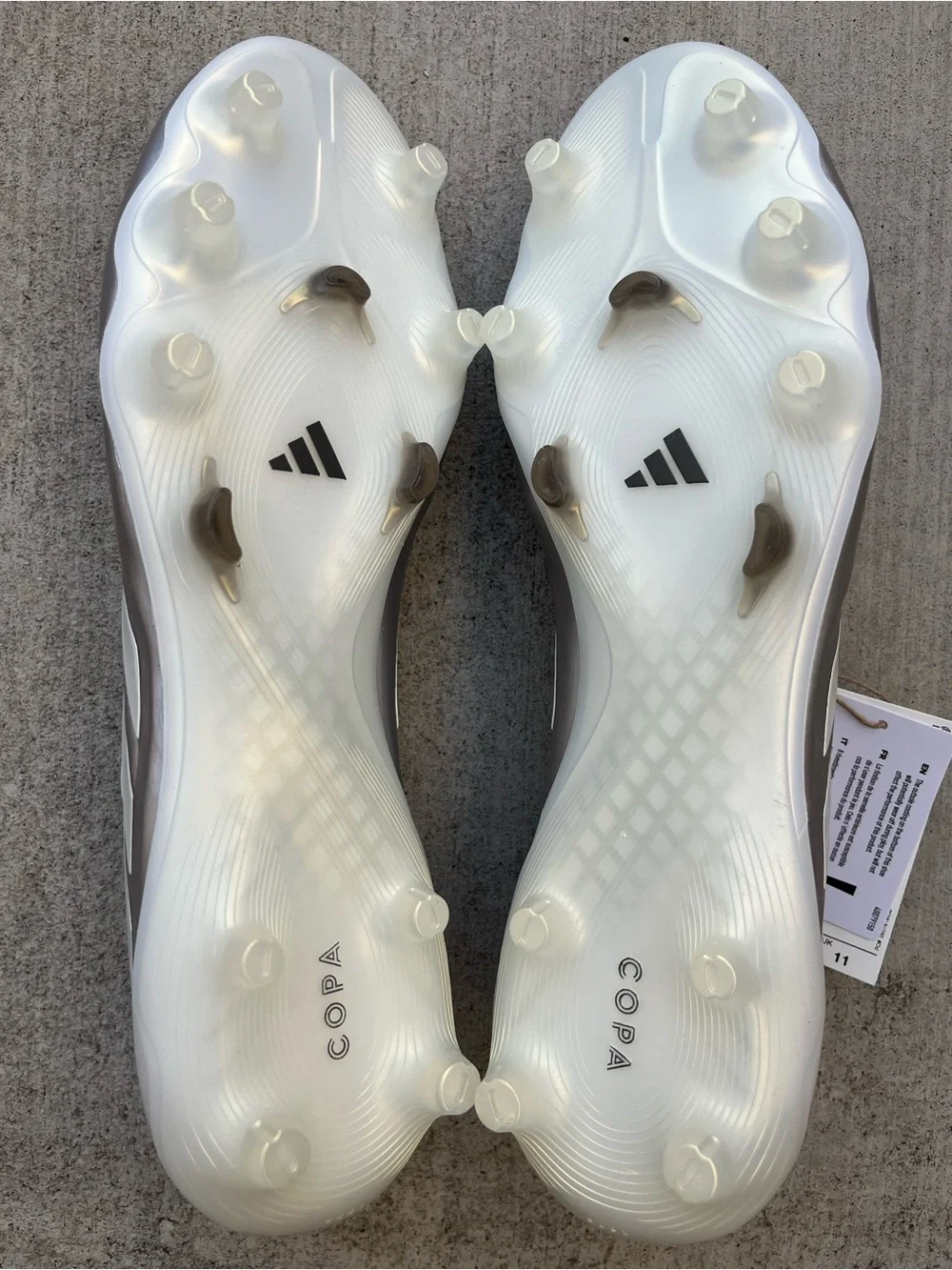 Adidas Copa Pure IV Elite FG Silver Soccer Cleats (JS4243) Men’s Size 11.5